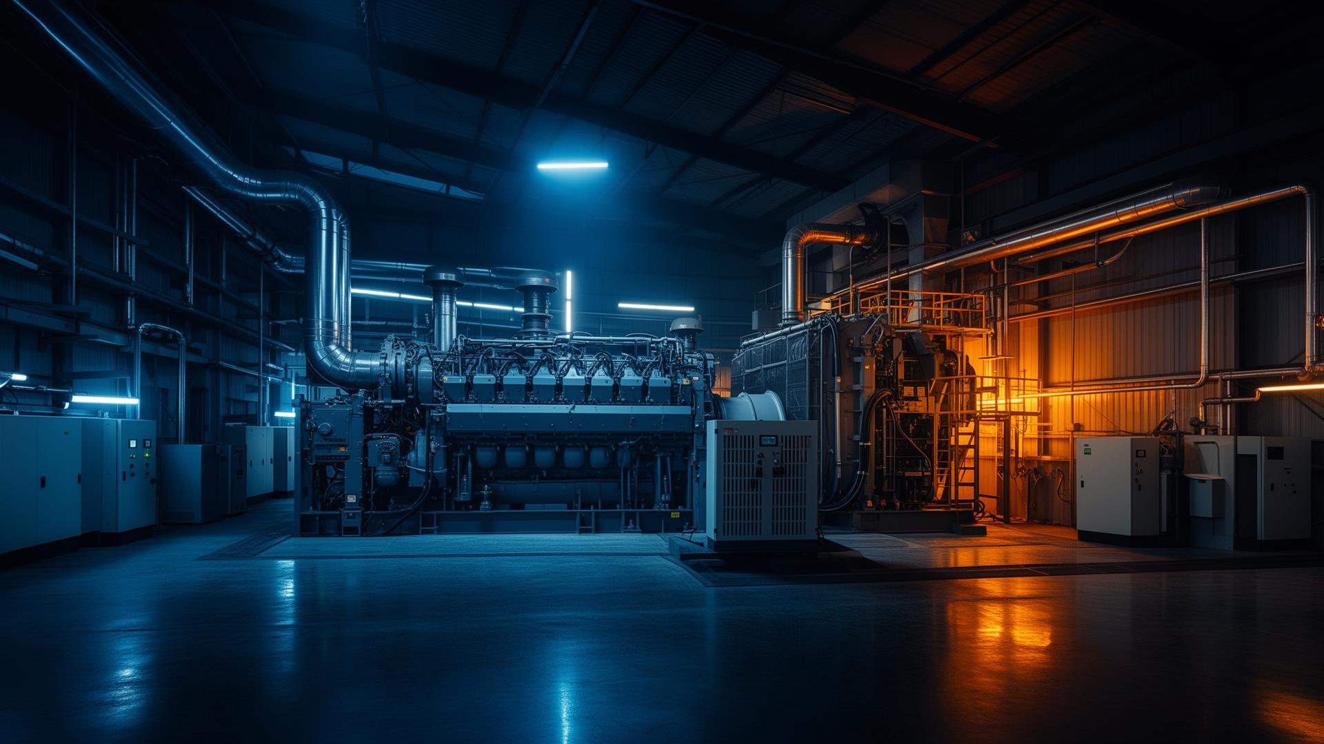 Industrial diesel generator power station providing reliable DG set rental services in Aurangabad